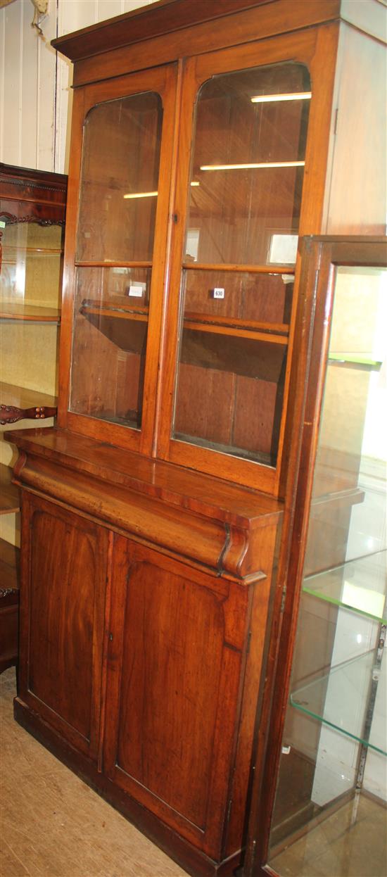 Victorian mahogany bookcase/cupboard